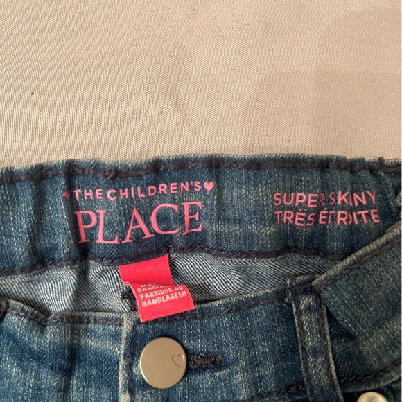 Super Skinny Jeans, The Children’s Place, Girls Size 4T, dark and blue jeans - Picture 6 of 6